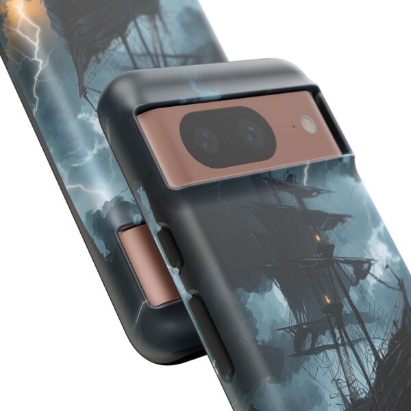 Stormy Seas Tough Phone Case - Pirate Ship Design