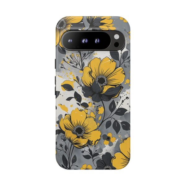 Floral Phone Case, Yellow Flower Design, Stylish Phone Protection