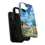 Dog-Themed Phone Case, Whimsical Pet Lover Case, Cute Animal Accessory, Nature Scene Protection, Gift for Dog Owners