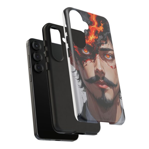 Fiery Design, Anime Style, Unique Cell Phone Accessory, Strong and Stylish