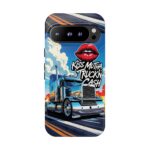 Cool Phone Case for Truck Lovers, Trucking Gifts, Unique Truck Driver Accessories, Kiss Mutha Truckin Cash Design, Fun Car Enthusiast Gift