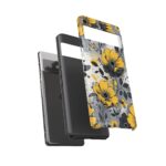 Floral Phone Case, Yellow Flower Design, Stylish Phone Protection