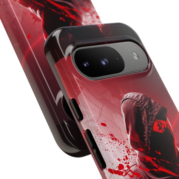 Red Urban Warrior Phone Case for Gamers & Action Fans