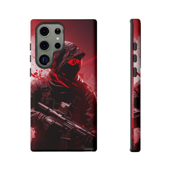 Red Urban Warrior Phone Case for Gamers & Action Fans