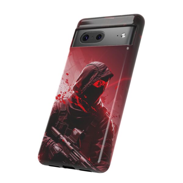 Red Urban Warrior Phone Case for Gamers & Action Fans
