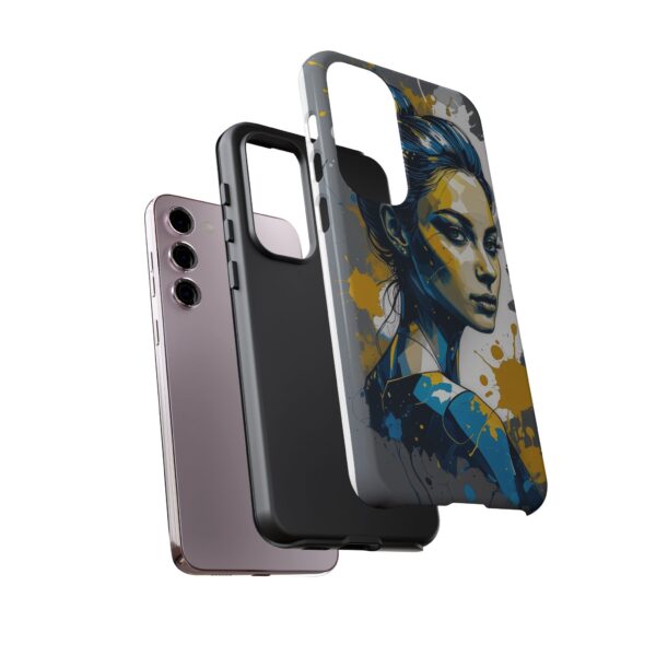 Vibrant, Artistic Tough Phone Case, Modern Art, Smartphone Accessories
