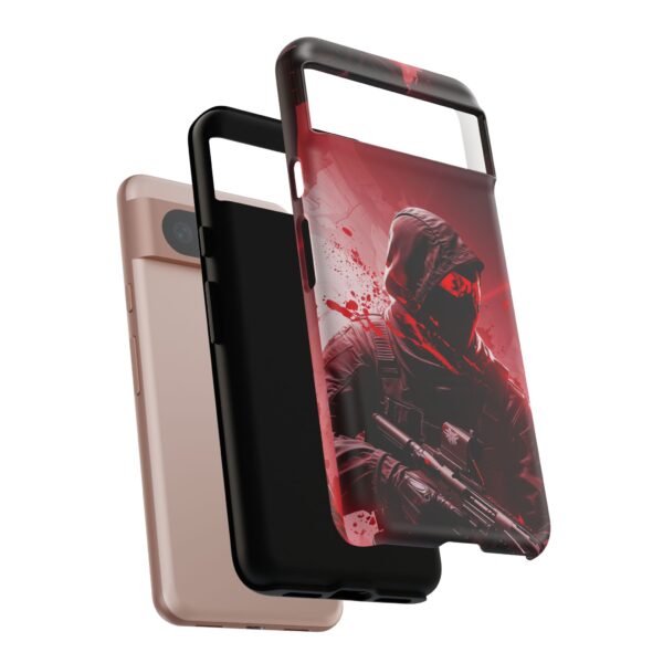 Red Urban Warrior Phone Case for Gamers & Action Fans