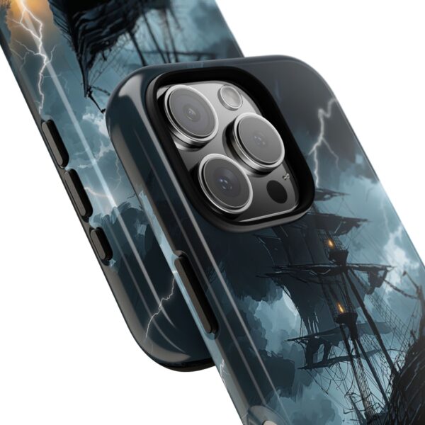 Stormy Seas Tough Phone Case - Pirate Ship Design