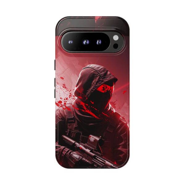 Red Urban Warrior Phone Case for Gamers & Action Fans