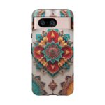 Colorful Mandala Phone Cover, Bohemian Style Accessory, Unique Gift for Her, Stylish Smartphone Protection