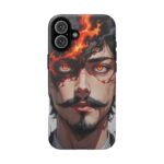 Fiery Design, Anime Style, Unique Cell Phone Accessory, Strong and Stylish