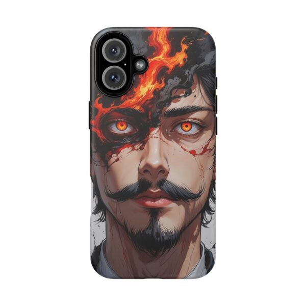 Fiery Design, Anime Style, Unique Cell Phone Accessory, Strong and Stylish
