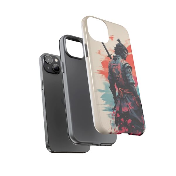 Samurai Warrior Phone Case, Tough Cases, Unique Phone Accessories, Phone Cover Gift, Gamer Phone Decor, Anime Style Case