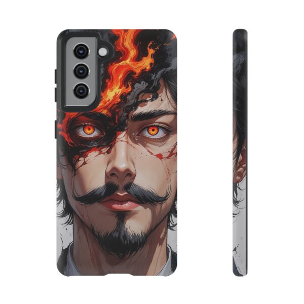 Fiery Design, Anime Style, Unique Cell Phone Accessory, Strong and Stylish