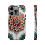 Mandala Phone Case, Colorful Floral Design, Bohemian Style, Tough Cases, Gift for Her
