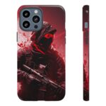 Red Urban Warrior Phone Case for Gamers & Action Fans