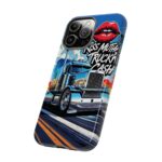 Cool Phone Case for Truck Lovers, Trucking Gifts, Unique Truck Driver Accessories, Kiss Mutha Truckin Cash Design, Fun Car Enthusiast Gift