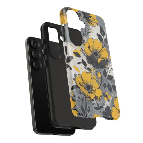 Floral Phone Case, Yellow Flower Design, Stylish Phone Protection