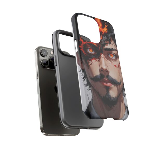 Fiery Design, Anime Style, Unique Cell Phone Accessory, Strong and Stylish