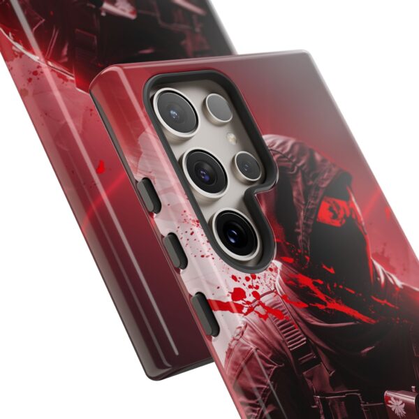 Red Urban Warrior Phone Case for Gamers & Action Fans