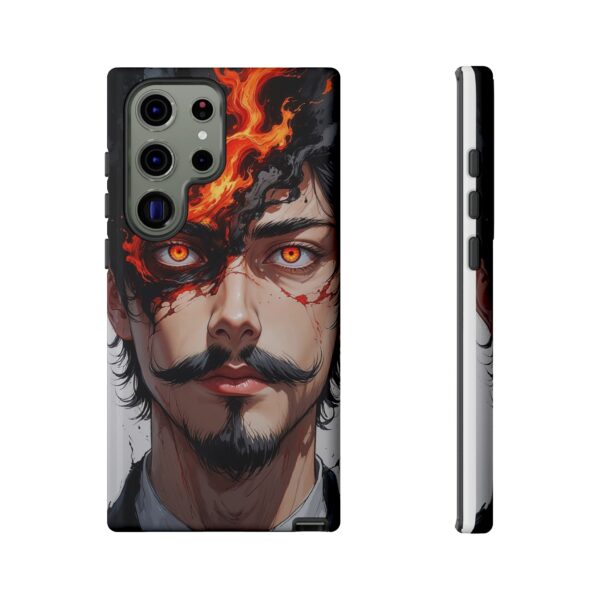 Fiery Design, Anime Style, Unique Cell Phone Accessory, Strong and Stylish