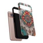 Colorful Mandala Phone Cover, Bohemian Style Accessory, Unique Gift for Her, Stylish Smartphone Protection