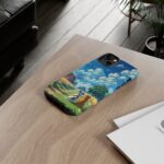 Dog-Themed Phone Case, Whimsical Pet Lover Case, Cute Animal Accessory, Nature Scene Protection, Gift for Dog Owners