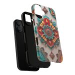 Colorful Mandala Phone Cover, Bohemian Style Accessory, Unique Gift for Her, Stylish Smartphone Protection