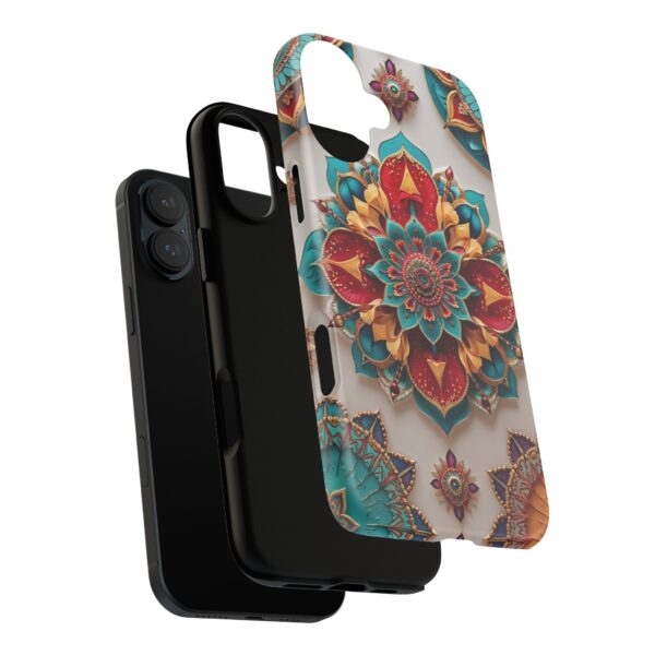 Colorful Mandala Phone Cover, Bohemian Style Accessory, Unique Gift for Her, Stylish Smartphone Protection