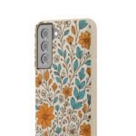Floral Biodegradable Phone Case - Eco-Friendly Design for Nature Lovers