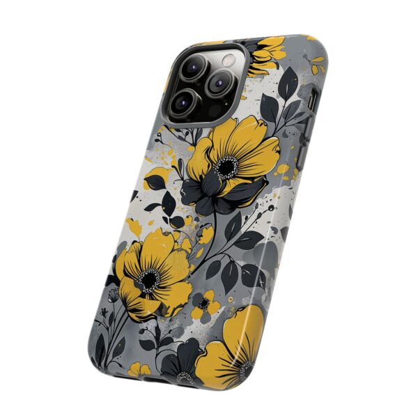 Floral Phone Case, Yellow Flower Design, Stylish Phone Protection