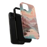 Mountain Reflection Tough Phone Case - Nature-Inspired Design for Adventurers