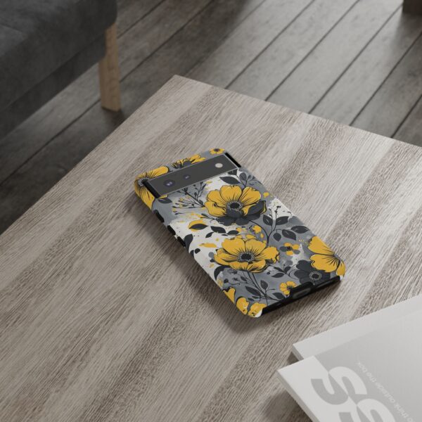 Floral Phone Case, Yellow Flower Design, Stylish Phone Protection