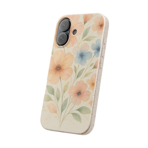 Floral Biodegradable Phone Case - Eco-Friendly Nature Design