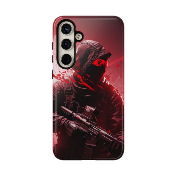 Red Urban Warrior Phone Case for Gamers & Action Fans