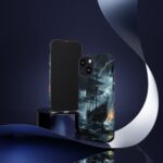 Stormy Seas Tough Phone Case - Pirate Ship Design