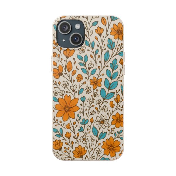 Floral Biodegradable Phone Case - Eco-Friendly Design for Nature Lovers