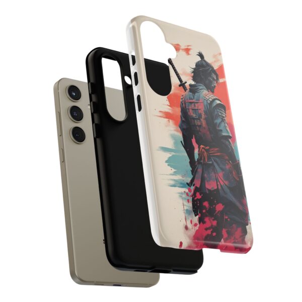 Samurai Warrior Phone Case, Tough Cases, Unique Phone Accessories, Phone Cover Gift, Gamer Phone Decor, Anime Style Case