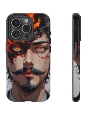 Fiery Design, Anime Style, Unique Cell Phone Accessory, Strong and Stylish