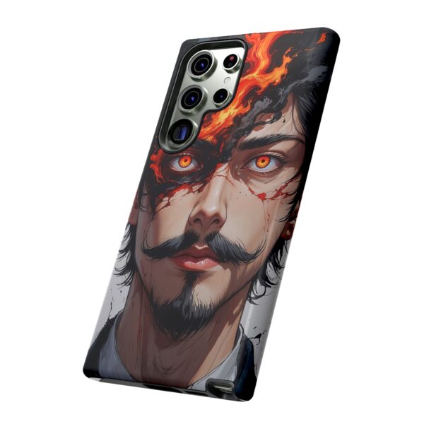Fiery Design, Anime Style, Unique Cell Phone Accessory, Strong and Stylish