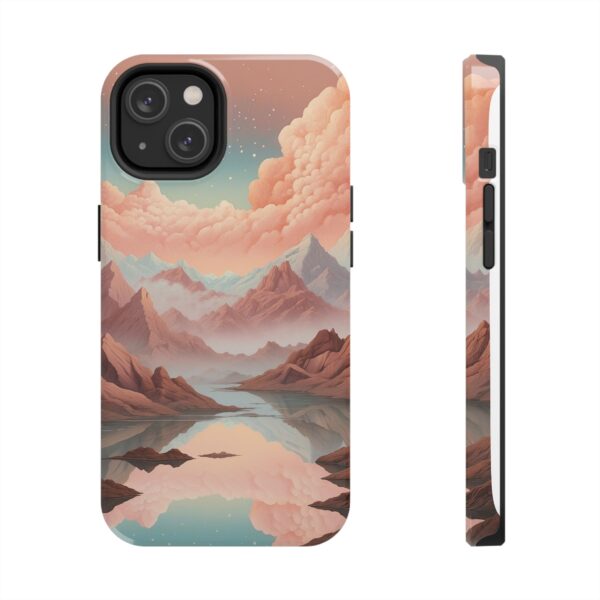 Mountain Reflection Tough Phone Case - Nature-Inspired Design for Adventurers