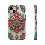 Colorful Mandala Phone Cover, Bohemian Style Accessory, Unique Gift for Her, Stylish Smartphone Protection