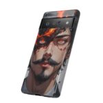 Fiery Design, Anime Style, Unique Cell Phone Accessory, Strong and Stylish