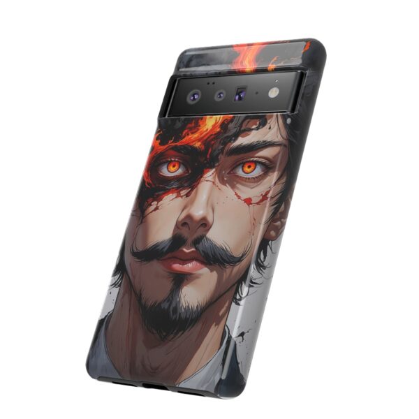 Fiery Design, Anime Style, Unique Cell Phone Accessory, Strong and Stylish