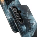Stormy Seas Tough Phone Case - Pirate Ship Design