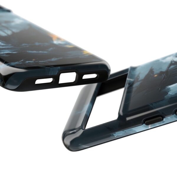 Stormy Seas Tough Phone Case - Pirate Ship Design