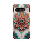 Mandala Phone Case, Colorful Floral Design, Bohemian Style, Tough Cases, Gift for Her