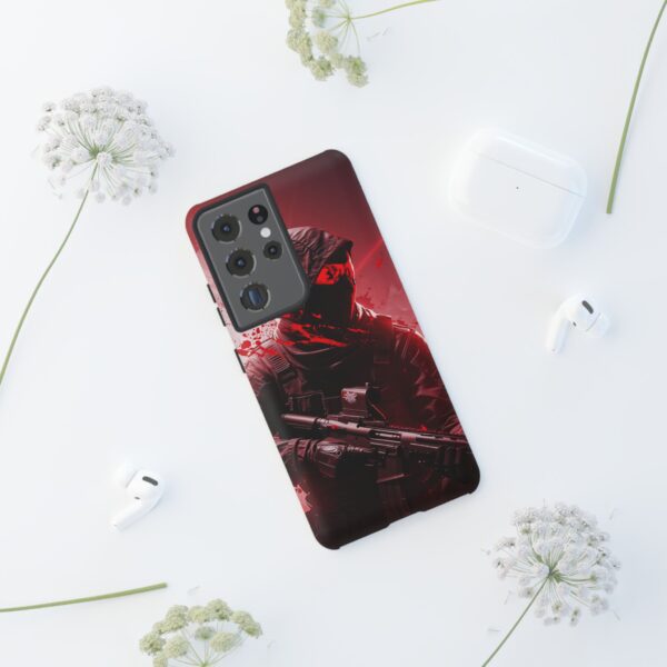 Red Urban Warrior Phone Case for Gamers & Action Fans