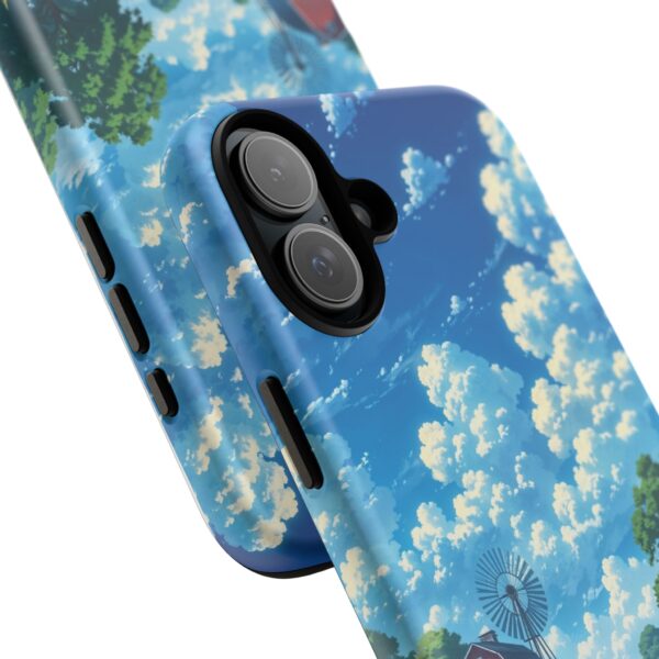 Dog-Themed Phone Case, Whimsical Pet Lover Case, Cute Animal Accessory, Nature Scene Protection, Gift for Dog Owners