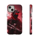 Red Urban Warrior Phone Case for Gamers & Action Fans